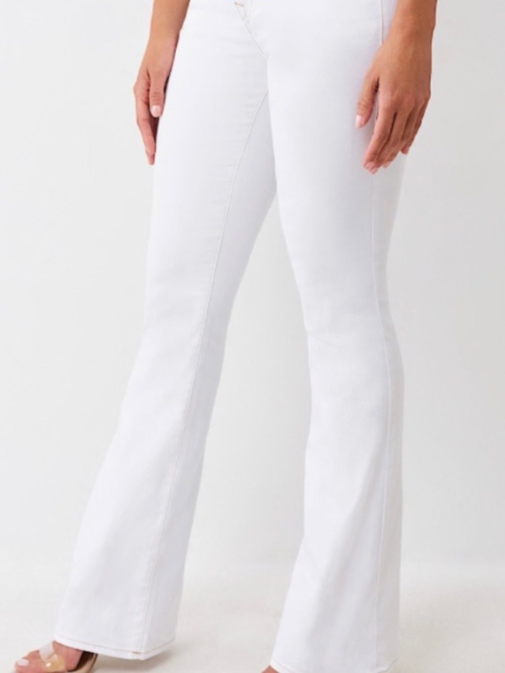 True Religion Becca Mid-Rise Bootcut Optic White Jeans